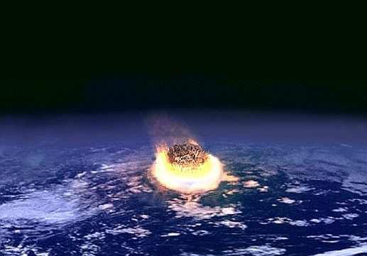 직경이 몇 킬로미터에 불과한 소행성이 지구와 같은 더 큰 몸과 충돌 할 때 주요 충격 사건은 수백만 핵무기의 에너지가 동시에 폭발한다.[출처=NASA]