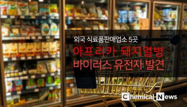 ⓒ포인트경제,외국 식료품판매업소 '소시지·돈육포'에서 ASF 바이러스 유전자 확인 적발