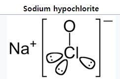 차아염소산나트륨(Sodium hypochlorite)의 화학식