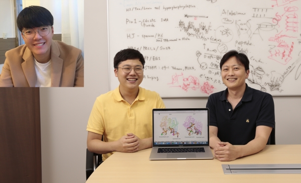 [연구진사진] 이승원 연구원(참여저자, 좌측)와 김하진 교수(우측) /사진=UNIST 제공