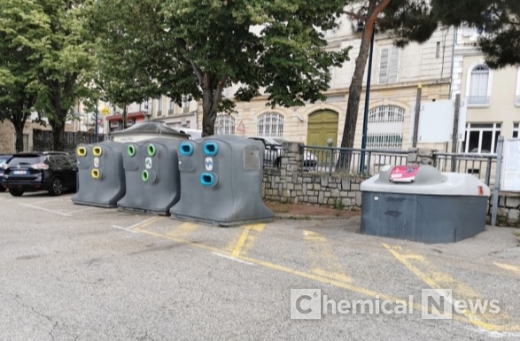 프랑스 아노네의 쓰레기 분리배출 장소 ⓒ포인트경제 아노네통신원