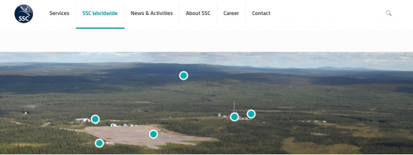 이스레인지 우주센터 전경 / 스웨덴우주회사(Swedish Space Corporation·SSC) 홈페이지 갈무리