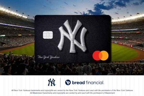 뉴욕 양키스 마스터카드(New York Yankees Mastercard) / 브레드 파이낸셜 홈페이지 갈무리