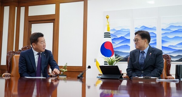 오영훈 제주지사, 우원식 국회의장 면담 ⓒ제주도 (포인트경제)
