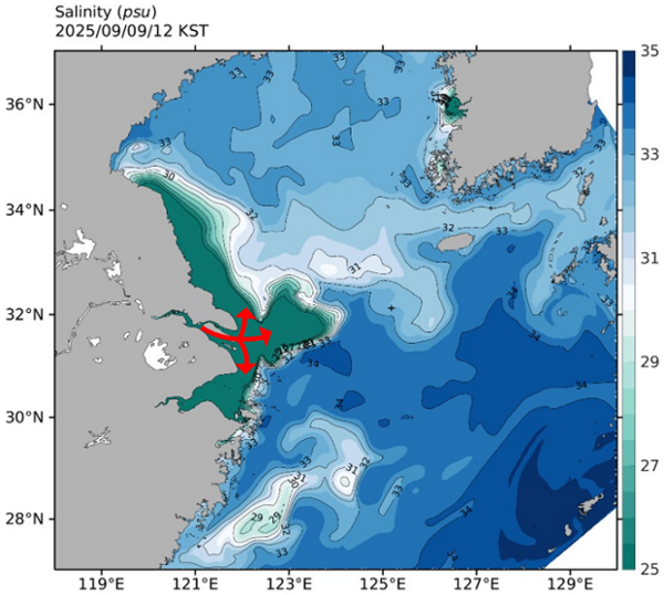 2025년 중국발 저염분수 유입 ⓒ제주도 (포인트경제)