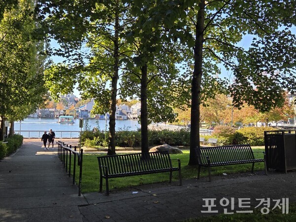 13일(현지시간) 캐나다 밴쿠버 조지 웨인본 공원(George Wainborn Park)의 모습 /사진=김선영 ⓒ포인트경제