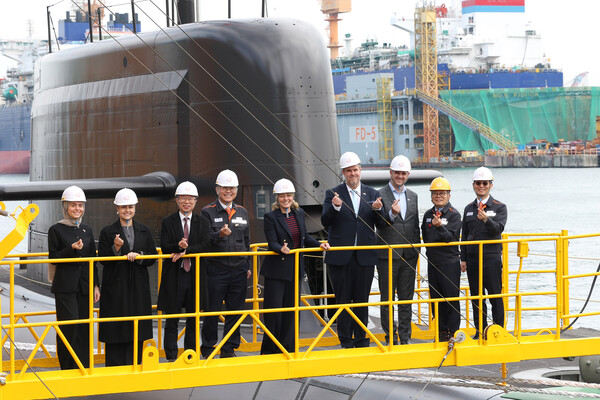 캐나다 산업부 멜라니 졸리, 한화오션 60조 잠수함 사업 현장 점검 /한화오션 제공