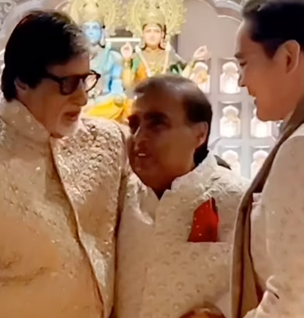 (오른쪽부터) 이재용 회장과 무케시 암바니 회장 /'Rasgulla Reddy' 유튜브 갈무리